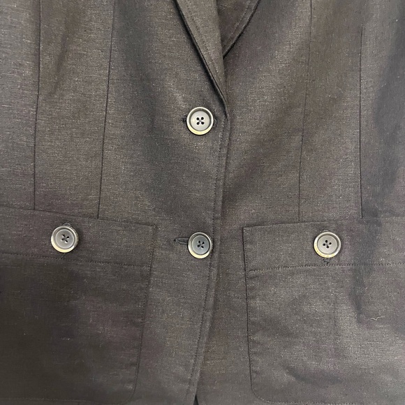 Linen blend blazer size 12 - Picture 3 of 5